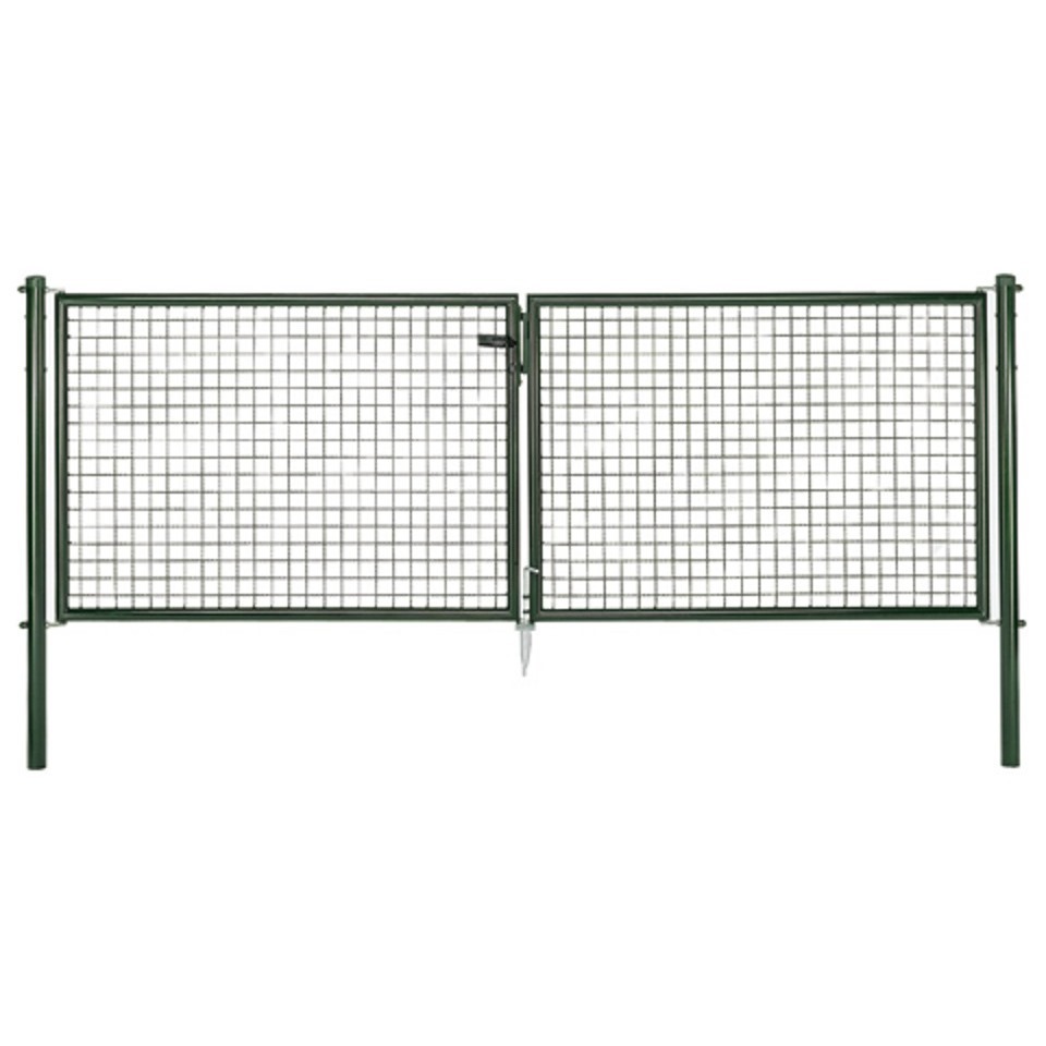 Alberts® Wellengitter-Doppeltor Grün 2000 mm 3044 mm