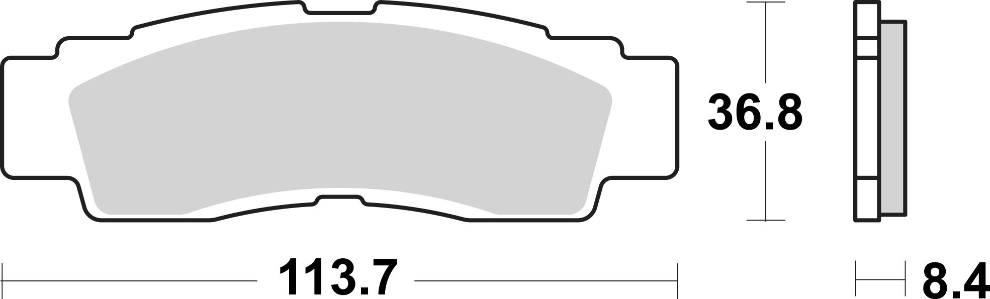 SBS Bremsbelag 979SI Offroad Sinter