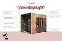 Vorschaubild Karibu Design Saunahaus Laguna mit Douglasie-Lamellenprofil - 73 mm