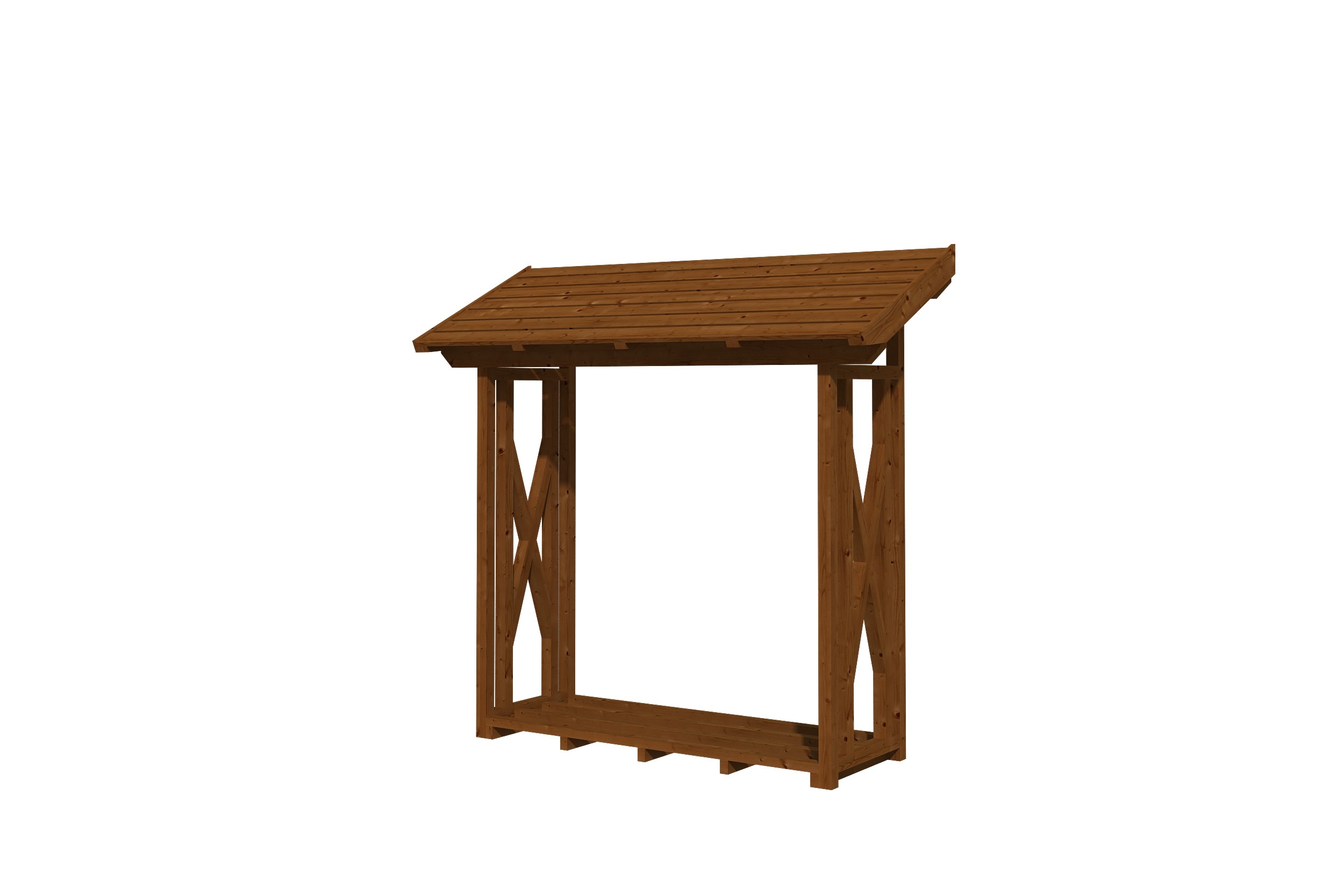 Skan Holz Holzunterstand Paul 1 nussbaum