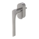 Vorschaubild Griffwerk Fenstergriff VAYA 261 LEAF LIGHT Samtgrau L 7x40