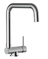 Wasserhahn Vorfenster Küchenarmatur, Umklappbar 4,5 CM, mit 360° schwenkbarem N-Auslauf, Verchromt