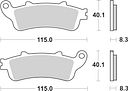 Vorschaubild SBS Bremsbelag 735HF Street Ceramic
