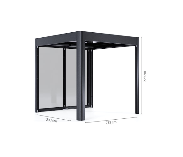 SunElements Terrassenüberdachung SunCover Modern - 6 mm Acrylglas (getönt)