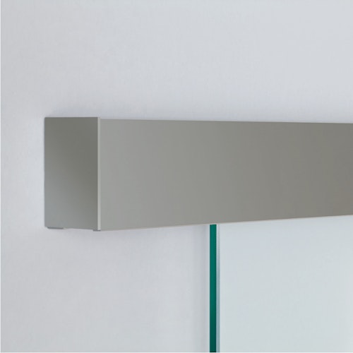 GRIFFWERK Schiebetürsystem PLANEO 120 v.d.Wand-Edelstahl Optik - AUSLAUFARTIKEL