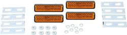 CONTEC Pedalreflektoren P-Reflex orange-silber