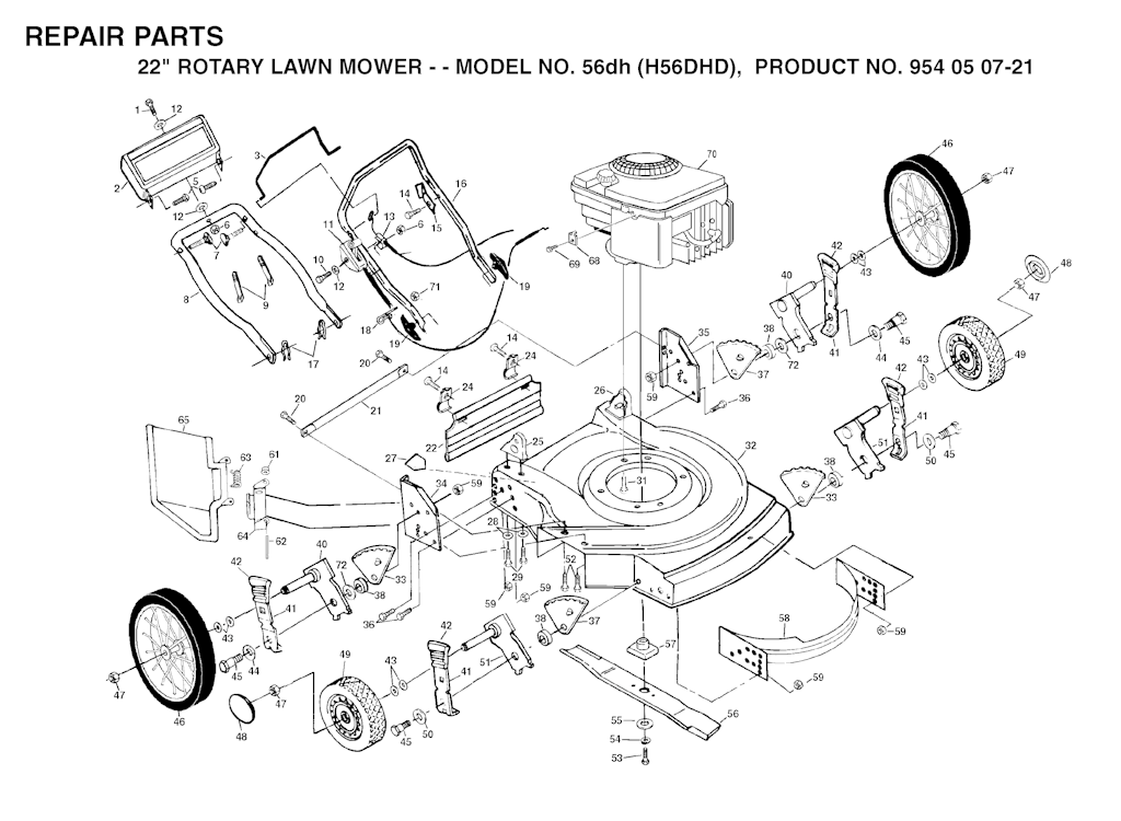 Explosionszeichnung Ersatzteile