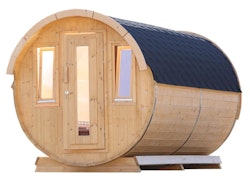 Wolff Finnhaus Campingfass 480 2-Raum  Schwarz Bausatz zur Selbstmontage