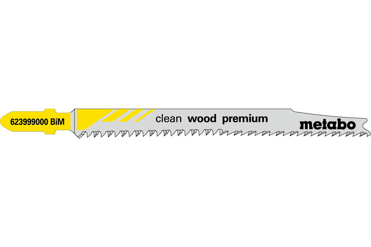 Thumbnail - Metabo 5 Stichsägeblätter "clean wood premium" 93 / 2,2 mmBiM