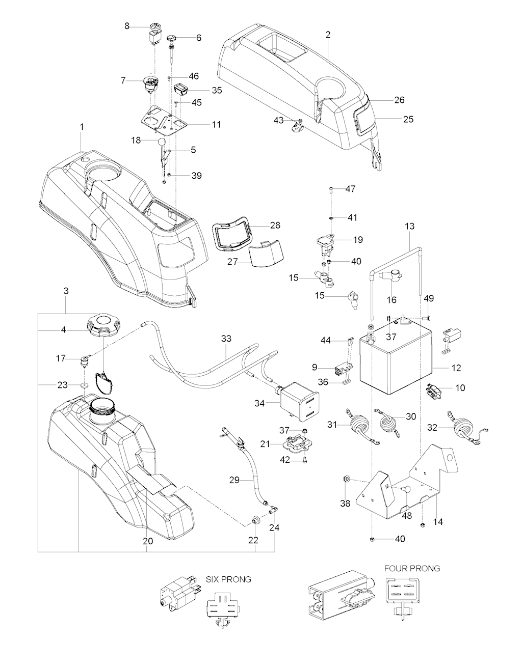 Explosionszeichnung Ersatzteile