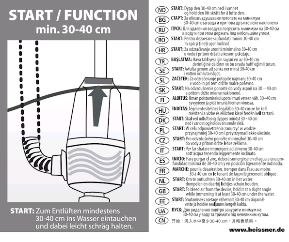 Heissner Profi-Teichschlammsauger 8000 l/h