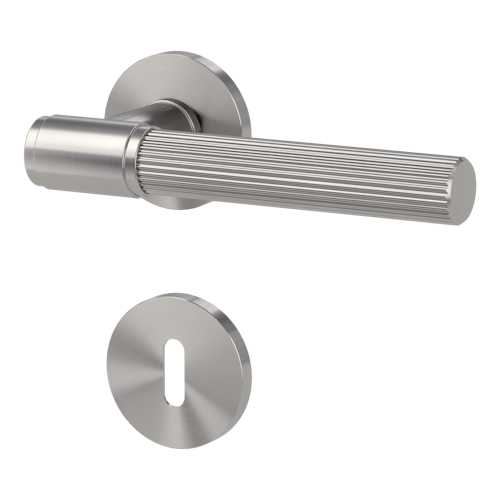 Griffwerk VAYA 136 ARIS fast2fix Fast2Fix Rosetten rund Buntbart Samtgrau