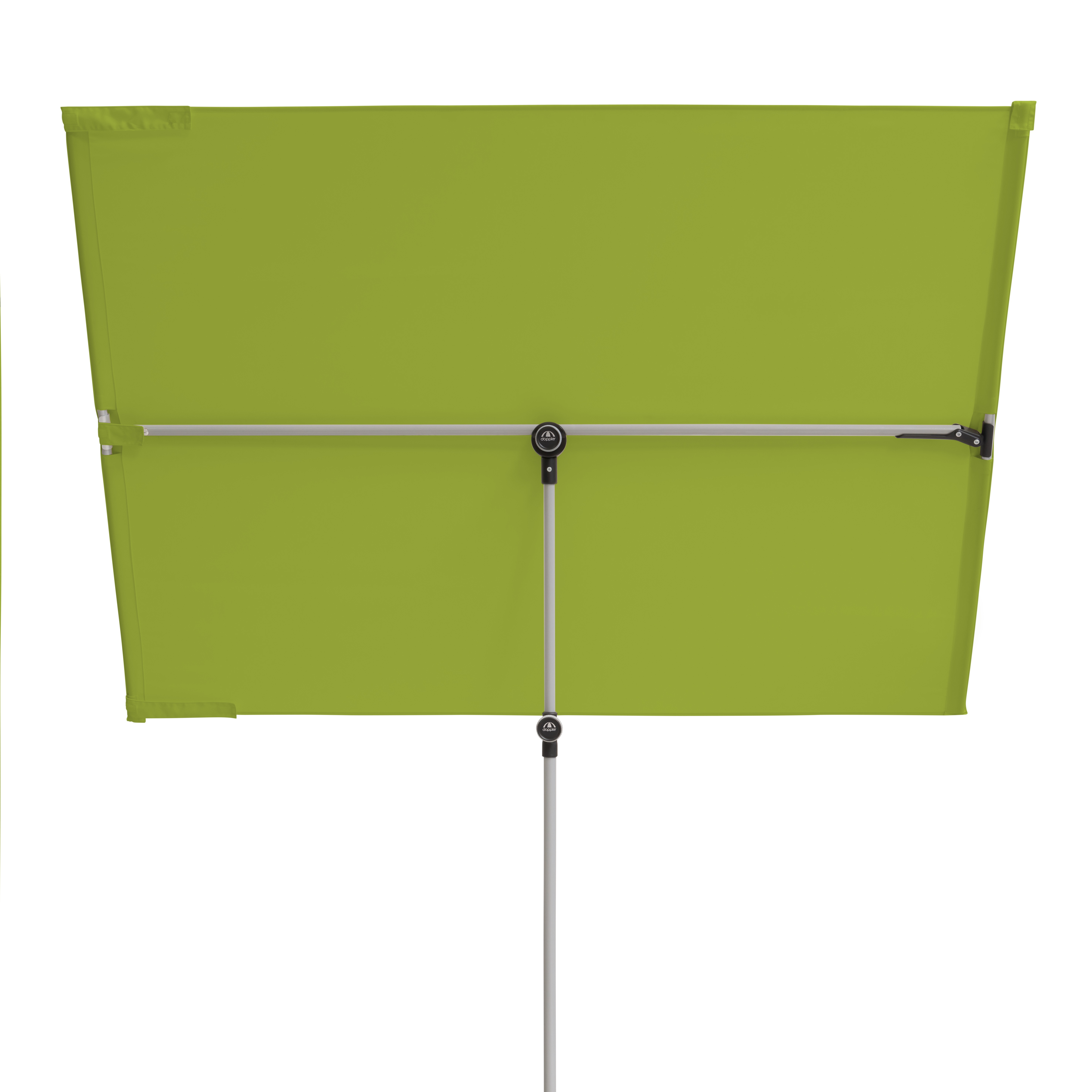 doppler Balkonblende ACTIVE 180 x 130, Stahl Silber / Polyester 180 g/m² Freshgreen