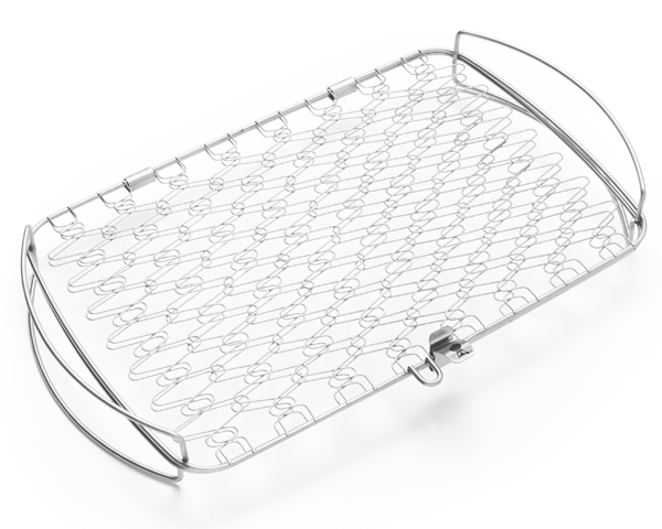 Weber Fisch- und Gemüsehalter - groß, Edelstahl