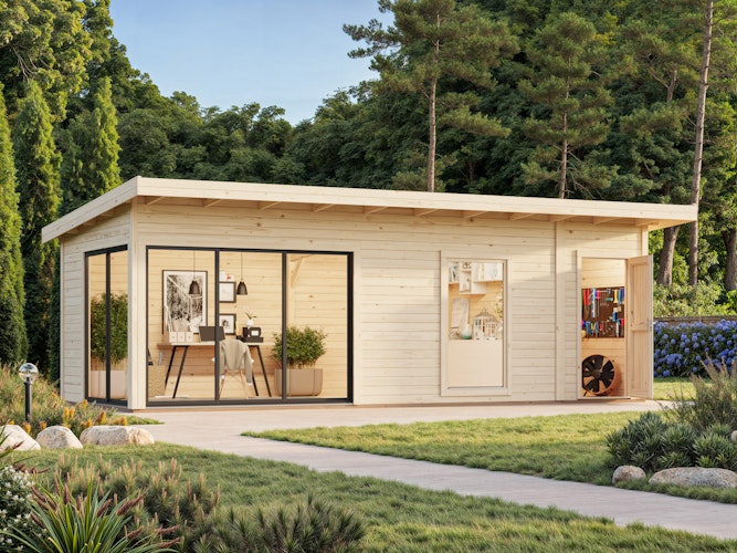 Palmako Gartenhaus Andrea 21,1 m² Slide Plus - 44 mm