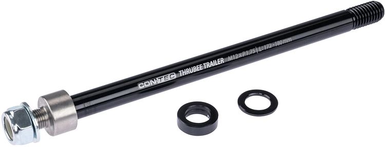 CONTEC Achsadapter Thrubee Trailer 12 mm schwarz 1,75"