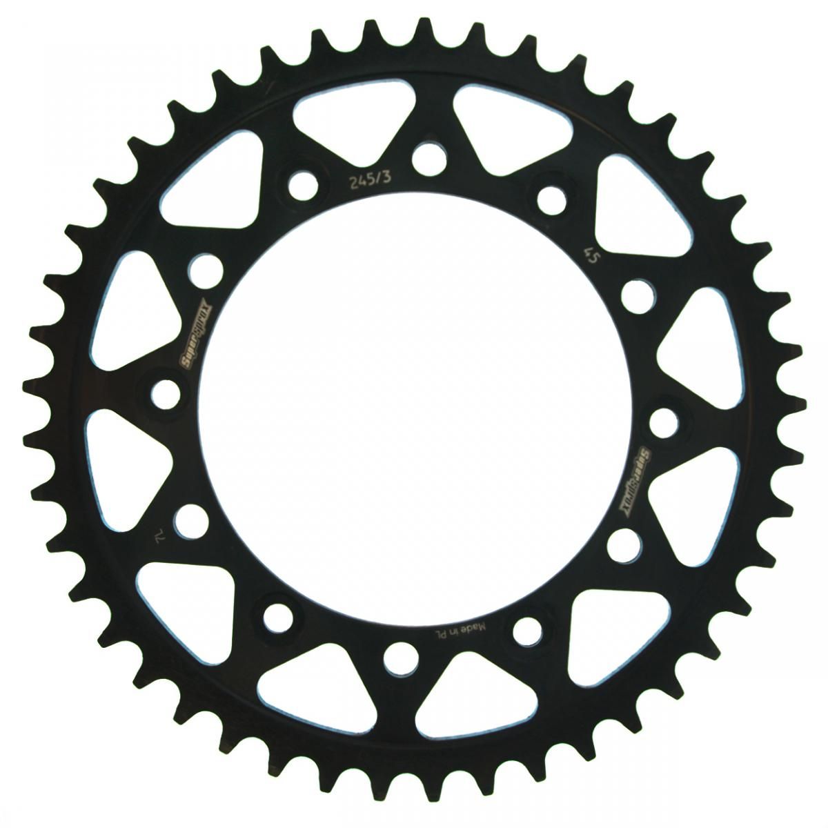 Supersprox Stahl-Kettenrad 520 45Z (Schwarz)