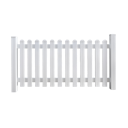 GroJa  BasicLine Gartenzaun weiß, Höhe: 90cm x Breite 180cm  Element Kunststoff gerade 