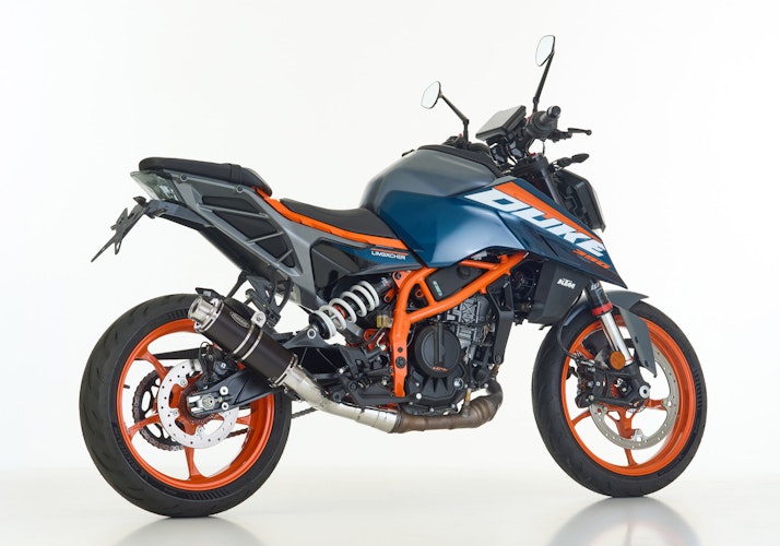 Hurric SLIP-ON Schalldämpfer Supersport Aluminium eloxiert für HUSQVARNA Svartpilen 125,Vitpilen 125,KTM 125 Duke