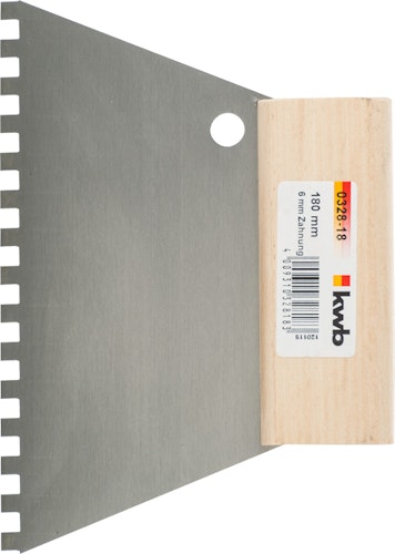 kwb Zahnspachtel 180 mm Zahn 6 mm 32818