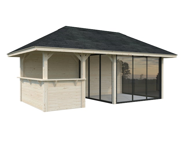 Palmako Pavillon Bianca 16,6 m² Set 208 Slide - 28 mm