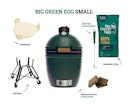 Vorschaubild Big Green Egg Kamado Grill SMALL Starter Set inkl. 2x 4,5 kg naturbelassene Holzkohle