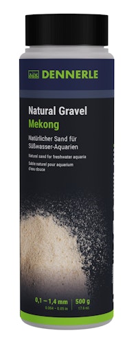 DENNERLE Natural Gravel Mekong 0,1-1,4 Millimeter 500 Gramm Aquarieneinrichtung