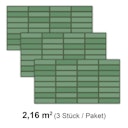 Vorschaubild Revét Vinyl Wandfliese Butcherblock Grün Hochglanz 120 x 60 cm