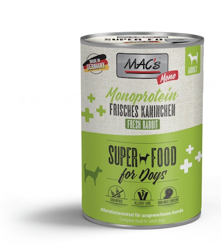 MAC's Dog MONO Sensitive 400g Dose Hundenassfutter