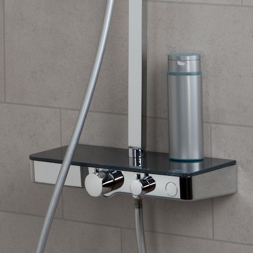 Überkopfbrauseset OCEAN, mit Thermostatablage
