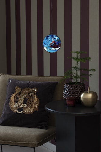 Konstsmide Weihnachtsbeleuchtung  Hologrammkugel 3D Winterlandschaft 64 Dioden