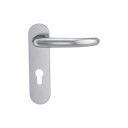 Vorschaubild Griffwerk ULMER GRIFF PROF | DESIGN MANUFAKTUR FS -Edelstahl matt -Kurzschild-Garnitur -Schraubt. -PZ -Stift 9mm -TS 38-50mm