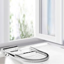 Vorschaubild Wasserhahn Vorfenster Küchenarmatur, Umklappbar 6 CM, mit 360° schwenkbarem Auslauf, abnehmbare 2 strahl Handbrause, Verchromt