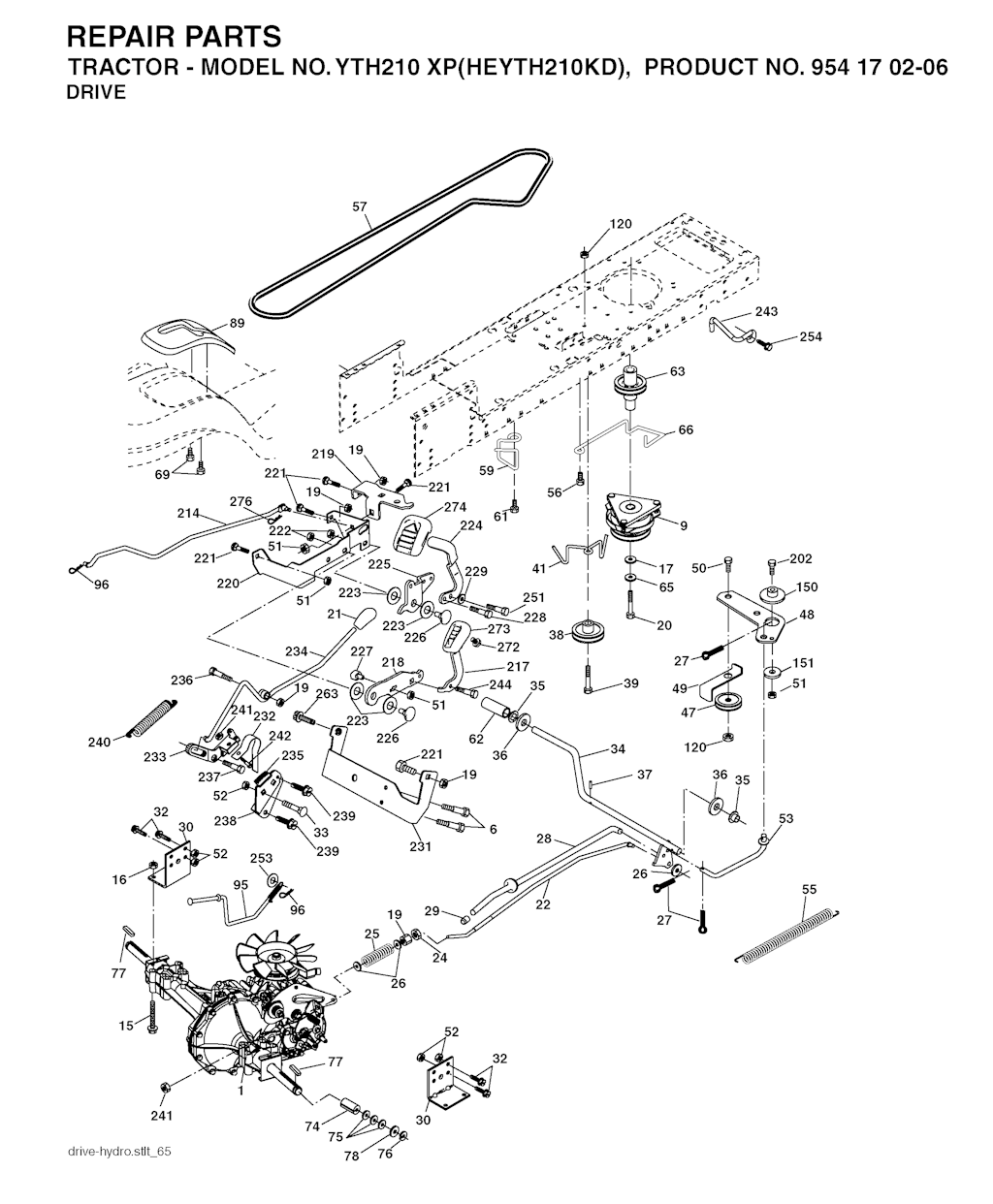Explosionszeichnung Ersatzteile