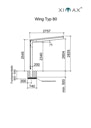 Ximax Carport Wing Typ 80 531 x 275 cm silber