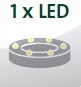 Inklusive 1 LED (Beleuchtung)
