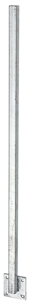 Alberts® Universalpfosten 30x30mm direkt auf Platte geschw. feuerverzinkt zAnschr. L 1150mm