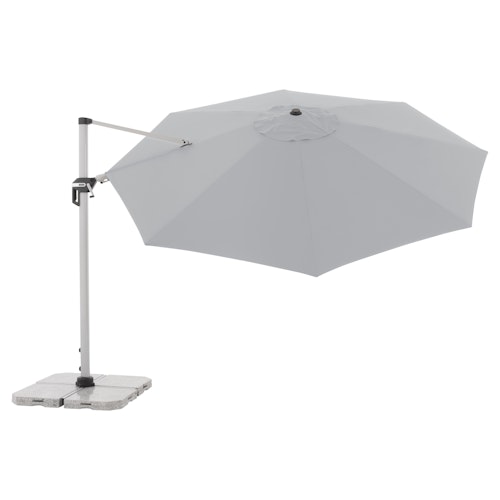 doppler Pendelschirm ACTIVE 370, Aluminium Grau / 100 % Polyester 200 g/m²