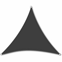 Siena Garden Sonnensegel SOLINO 3-eckig, 3,6 x 3,6 x 3,6 m, HDPE (180g/m²) Grau - Abverkauf