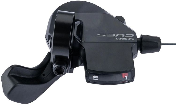 Shimano Daumenschalthebel CUES SL-U6000 2-fach links schwarz mit Ganganzeige