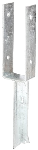 Alberts® U-Pfostenträger 200x60x4mm Betonanker T-Eisen für verschiedene Pfostenstärken