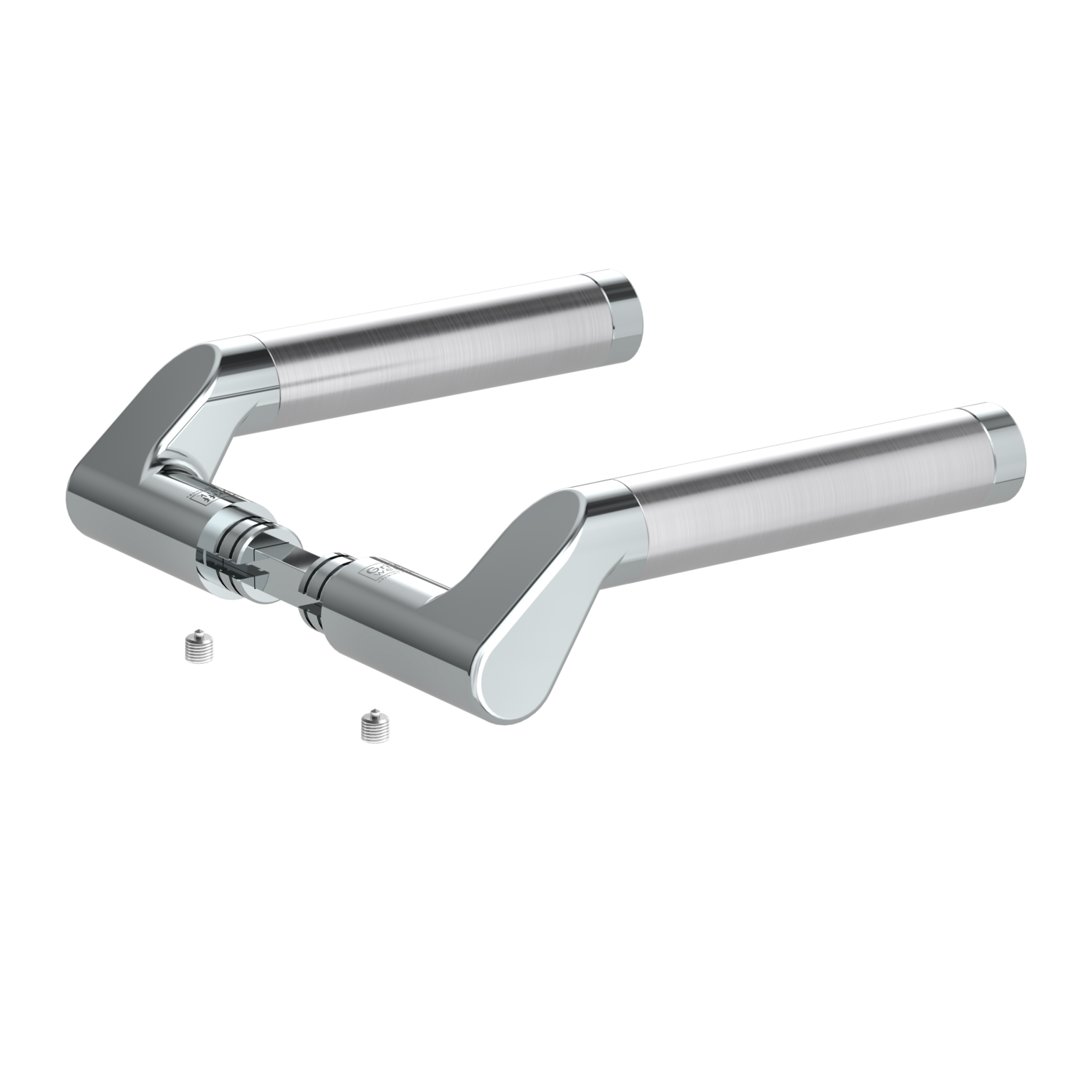 GRIFFWERK Griffpaar für Schlosskasten CORINNA3 - Chrom/Edelstahl