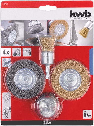 kwb Bürsten Reinigungssatz 4-tlg. 597520
