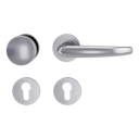 Vorschaubild Griffwerk Wechselgarnitur VAYA 194 ALDA fast2fix Fast2Fix GK3 Rosetten rund Knopf R2 Edelstahl matt R