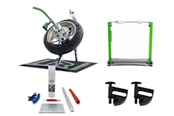 Rabaconda Street Bike Reifenmontiergerät mit Wuchtbock und Starterpaket