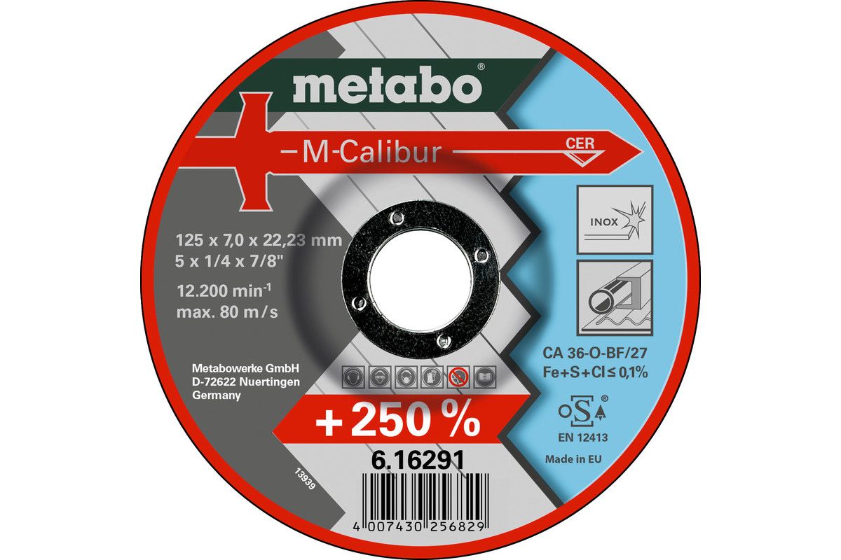 Metabo M-Calibur 125 x 7,0 x 22,23 InoxSF 27