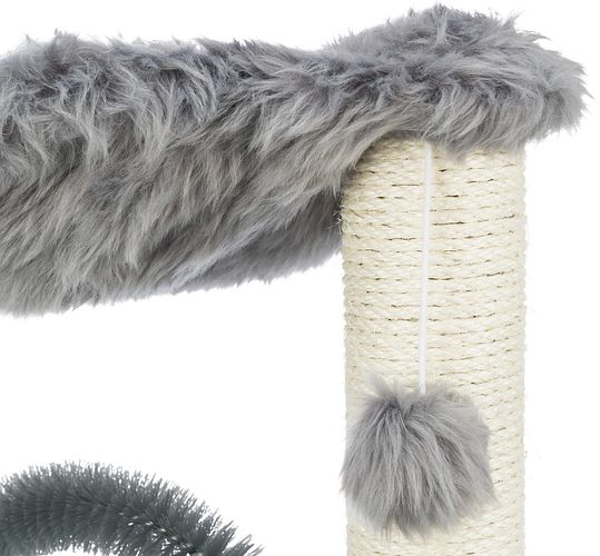 TRIXIE Kratzbaum Baza mit Bürste, 50 cm, grau