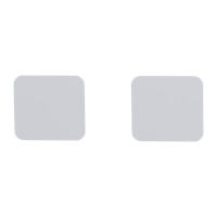 Griffwerk Schlüsselrosettenpaar ONE abgerundet Blindrosette Flachrosette Seidenweiß