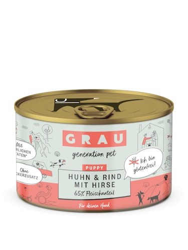 grau Hund 200 Gramm Hundenassfutter