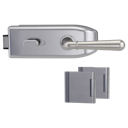 Vorschaubild Griffwerk CREATIVO 1.0 -Edelstahl matt Ganzglastürbeschlagset -3-teiliger Bandsatz -mit Griff FABIA Schraubt. -SG -WC Schl.ggs